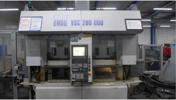 Vertical two-spindle turning center